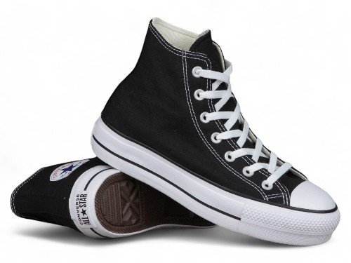 Zapatillas Converse Mujer Chuck Taylor Hi Plataforma Negro