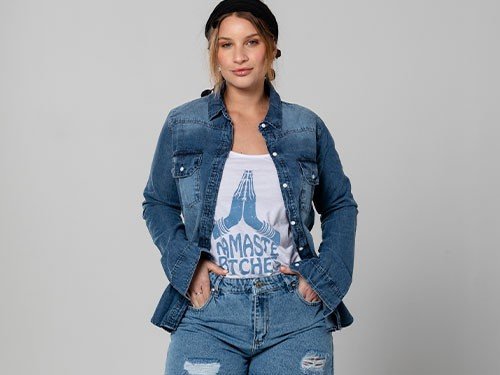 CAMISA DENIM MUJER BATRIZ SANTA BOHEMIA