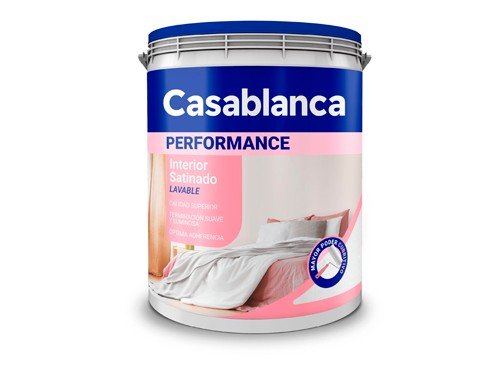 Pintura interior satinado Casablanca Performance 20 litros