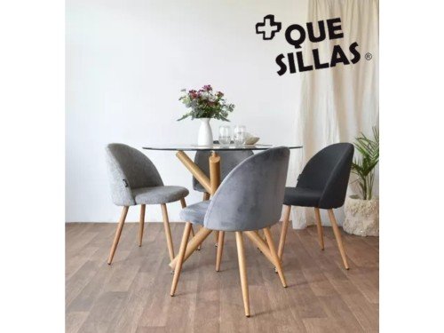 Silla de Comedor nordica moderna Tapizada Thea