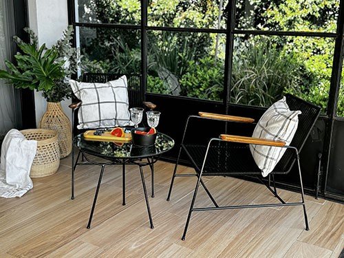 Set de sillones con mesa para exterior modelo Buenos Aires