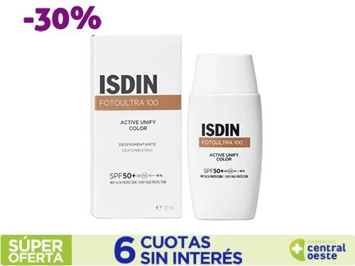 Solar Isdin Foto Ultra Active Unify Spf99 Color x50ml