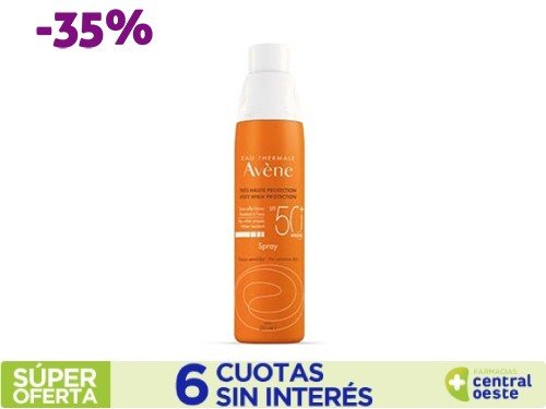 Protector Solar Avene SPF50 Spray x200ml