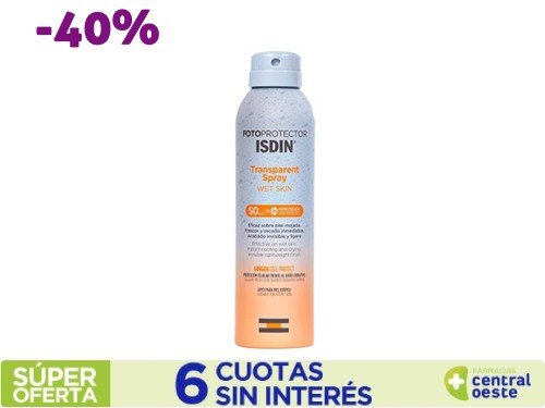 Solar Isdin Fotoprotector Extreme Fps50 Spray Transp.wet Skin x250ml