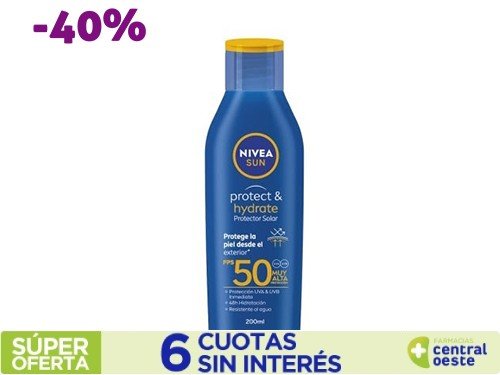 Protector Solar Nivea Sun Protect & Hydrate Fps50 x200ml