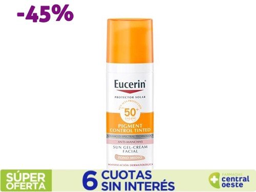 Protector solar facial Eucerin Pigment Control Tono medio FPS 50 50 ml