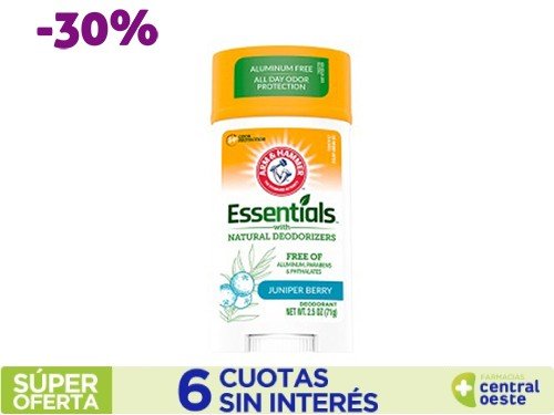 Desodorante En Barra Arm & Hammer Essentials Juniper Berry x71gr