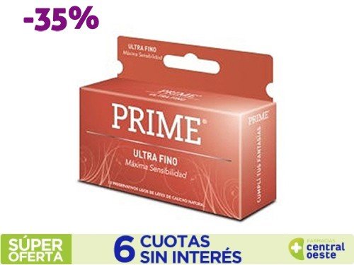 Preservativos Prime Ultra Fino x12un