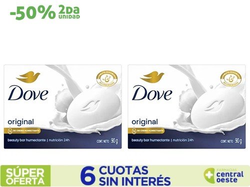 Jabon De Tocador Dove Original x90gr