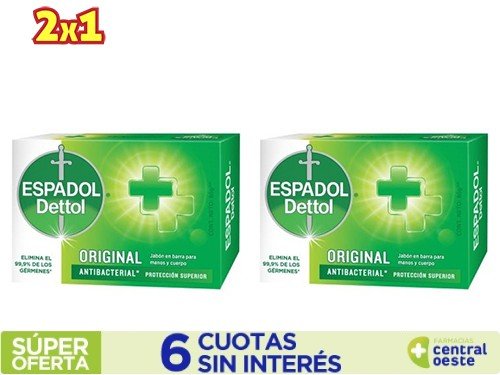 Jabón Antibacterial Espadol Original x80gr