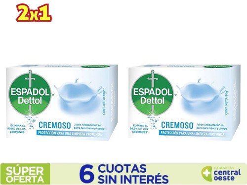 Jabón Antibacterial Espadol Cremoso x80gr