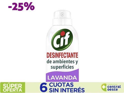 Desinfectante En Aerosol Cif Lavanda x360cc