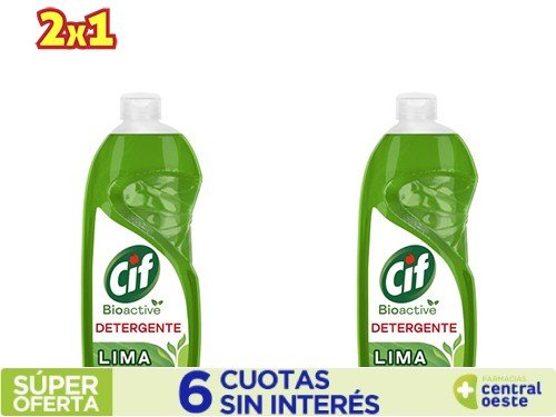 Detergente Cif Bioactive Lima x500ml