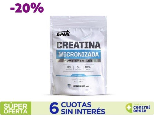 Ena Suplemento Deportivo Creatina Micronizada Sabor Neutro x 300Gr