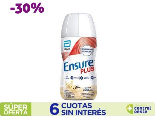 Suplemento Nutricional Ensure Plus Vainilla x220ml