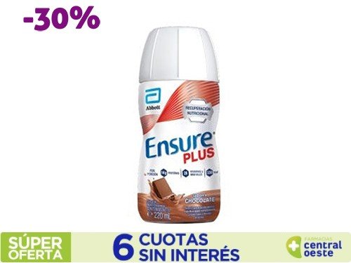 Suplemento Nutricional Ensure Plus Chocolate x220ml