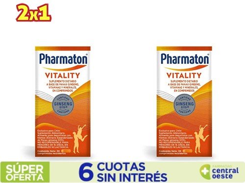 Pharmaton Vitality Suplemento Ginseng x30Comp.