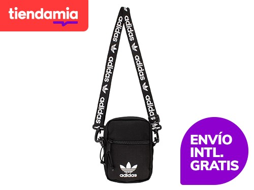 Bolso bandolera adidas Originals Festival, negro/blanco, talla única