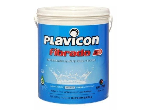 Impermeabilizante para techos Plavicon Fibrado 5 kilos