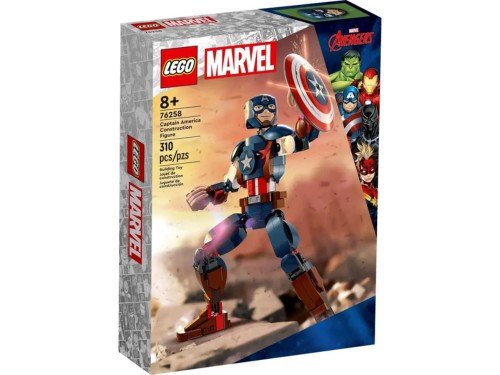 Lego Figura Capitán América Super Heroes 76258