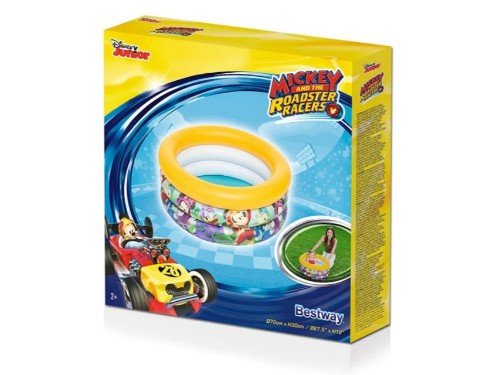 Pileta Inflable Mickey Carrera 3 Anillos 70cm X 30 cm Bestway