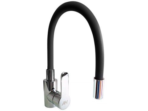 Griferia Acero Inoxidable Monocomando Cuello Flexible Ah05