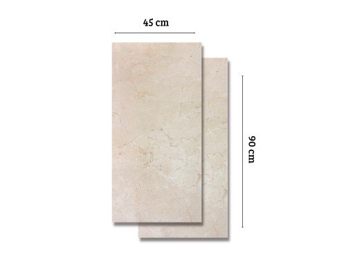 Porcelanato Ilva Marble Leather Crema Marfil 45x90 Mármol