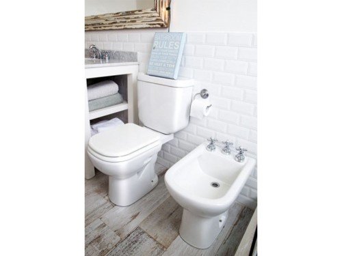 Combo Ferrum Bari | Bidet 1 Ag + Depósito + Inodoro Largo