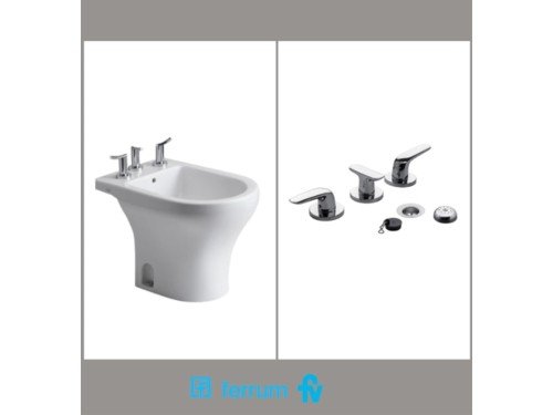 Combo Ferrum Veneto | Bidet + Grifería FV Epuyen 0295/L2