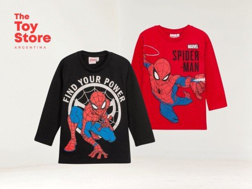 REMERA MARVEL 80 OFF SEGUNDA UNID SPIDERMAN LICENCIA OFICIAL