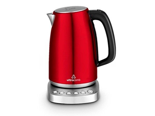 Pava Eléctrica Digital Mate Desayuno 1.7 Lts Roja Ultracomb