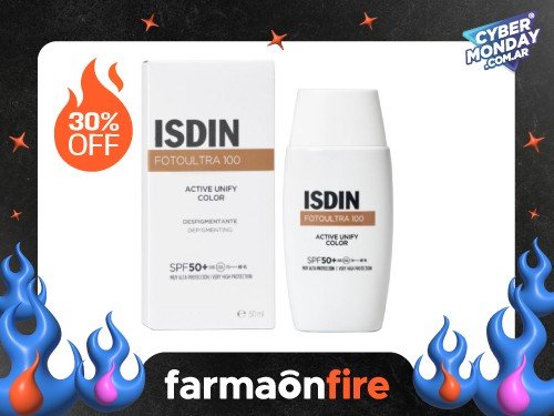 ISDIN - Fotoprotector foto ultra active unify color spf50+ 50 ml