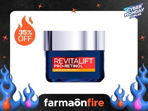 LOREAL PARIS - Crema día revitalift pro-retinol 50 ml