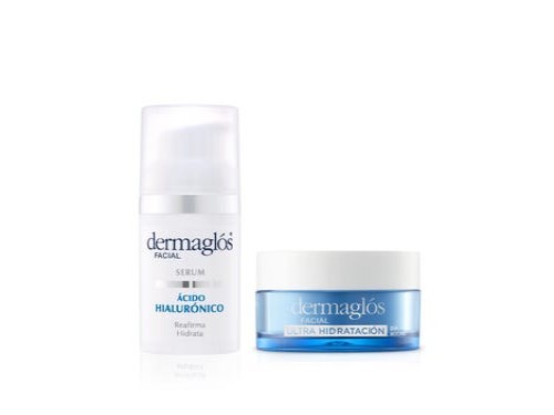 Kit Facial Dermaglós Serum + Crema Gel Ultra Hidratacion