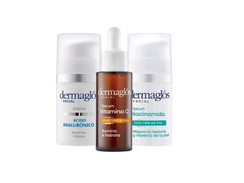 Dermaglos Kit Serum Facial Hialuronico + Vitamina C Antiage