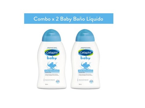 Cetaphil Pack Limpiador Baño Líquido Baby 300 ml 2u