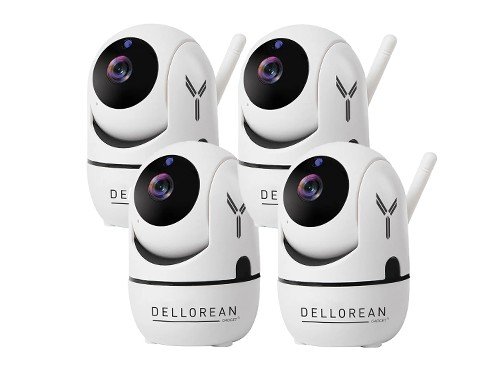 Kit Seguridad Camara Dellorean (x4) Wi-fi Vision Nocturna Hd