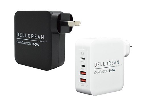 Cargador Ultra Rápido Dellorean 140w Usb-c Usb Macbook