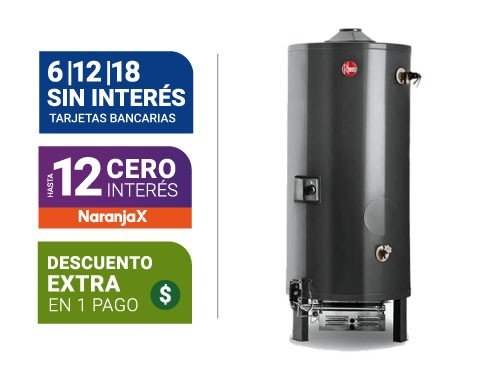 Termotanque Rheem Comercial 250L G/N Rhctp250N