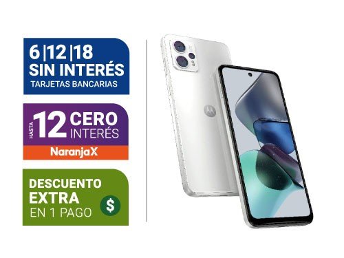 Celular Motorola Moto G23 Blanco Xt2333-1 4Gb Ram + 128Gb