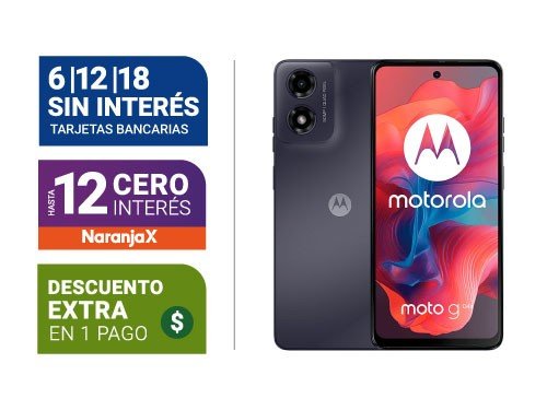 Celular Motorola Moto G04S (Xt-2421-7) 4+64Gb Negro