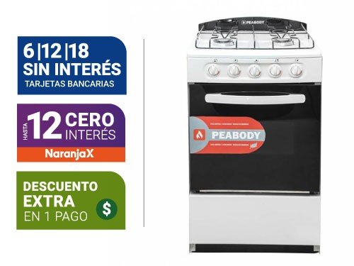 Cocina Peabody 3627 53Cm M-Gas Blanco