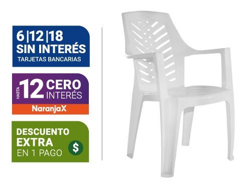 Sillon Marbella Pvc Garden Life Blanco