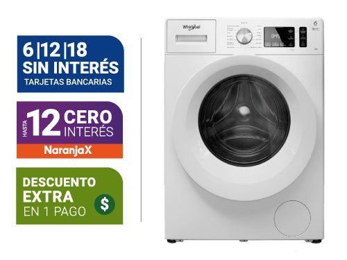 Lavarropas Automatico Whirlpool C/Frontal 7 Kg - Wnq70Ab