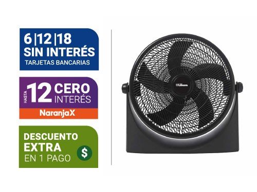 Ventilador Turbo Liliana Vtf18P 18"