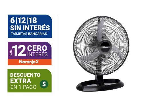 Ventilador De Mesa Liliana 20" Votr20 Cruce