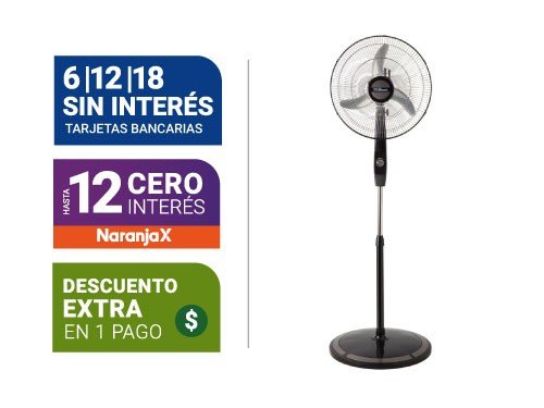 Ventilador De Pie Liliana Vpc18M 18"