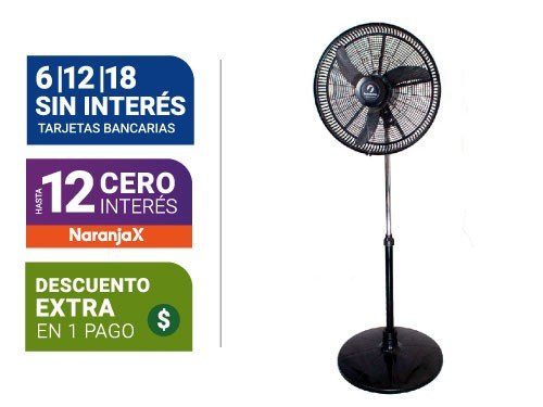 Ventilador De Pie Indelplas 20" Ivp-202 Sin Botonera