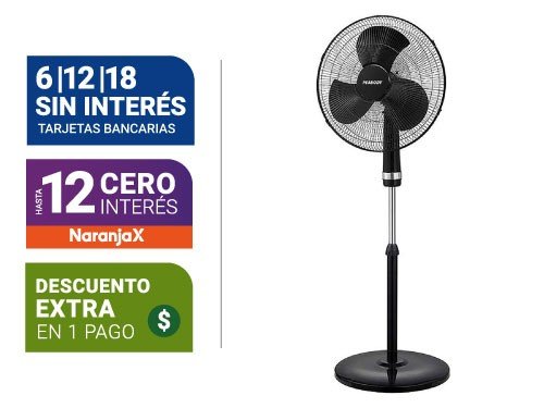 Ventilador De Pie Peabody 18" Pe-Vp1860N