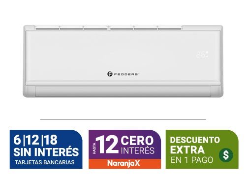 Aire Acondicionado Split Fedders Frio/Calor 6200W Fskyo62Tc On-Off